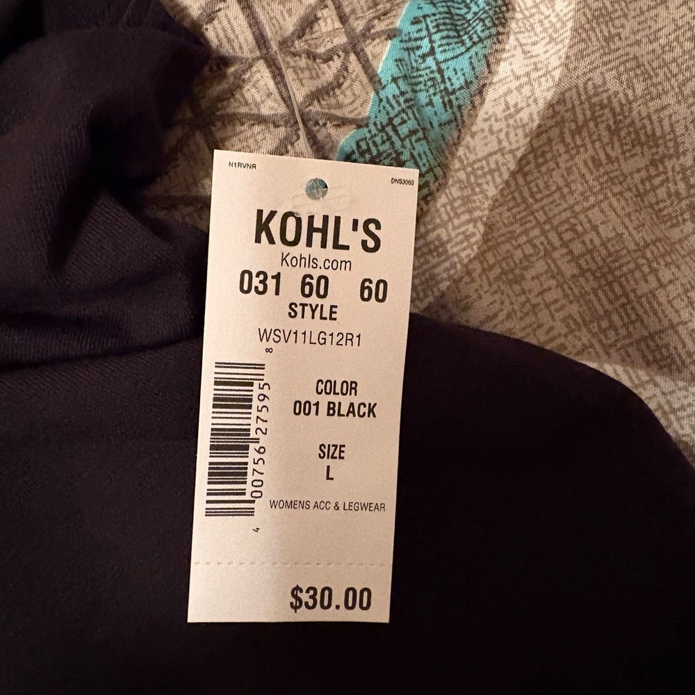 Simply Vera Vera Wang Black Stretch Leggings - Picture 4 of 4